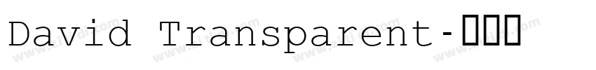 David Transparent字体转换